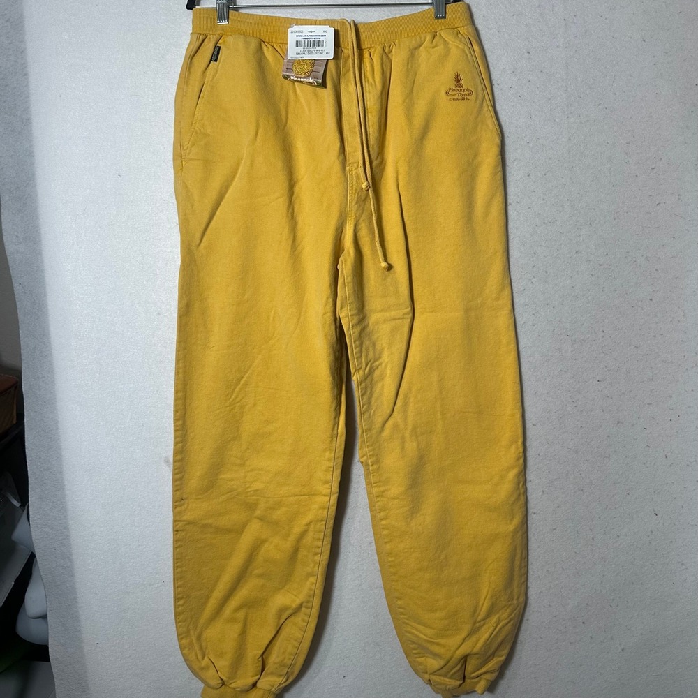 Crazy Shirts Pineapple Dyed Yellow Sweatpants XXL Hawaii Original NWT